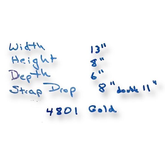 Cole Haan Reptile Embossed Gold Slouchy Convertible Satchel Bag Vintage Large - Picture 13 of 14